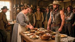 They Ignored the Widow Serving Meals Alone-Until One Cowboy Took a Bite and Changed Her Fate Forever