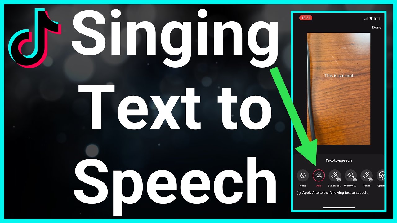 text to speech singing voice