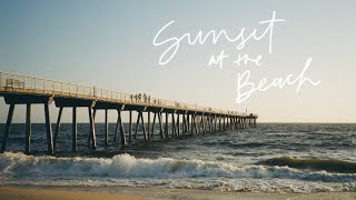 sunset at the beach 📷 film photography on kodak gold