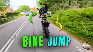 Rider Almost Fell of His Bike Attempting a Jump