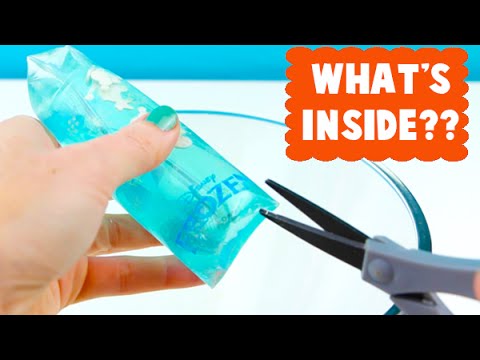 INSIDE Disney Frozen Squishy Water Wiggly Toy? I Cut It Open! - YouTube