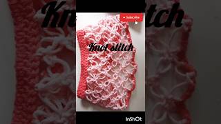 crochet cross stitch and knot stitch #diynstitch #crochet #diy