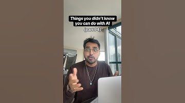 Things you didn’t know you can do with AI (part 94) #aitools