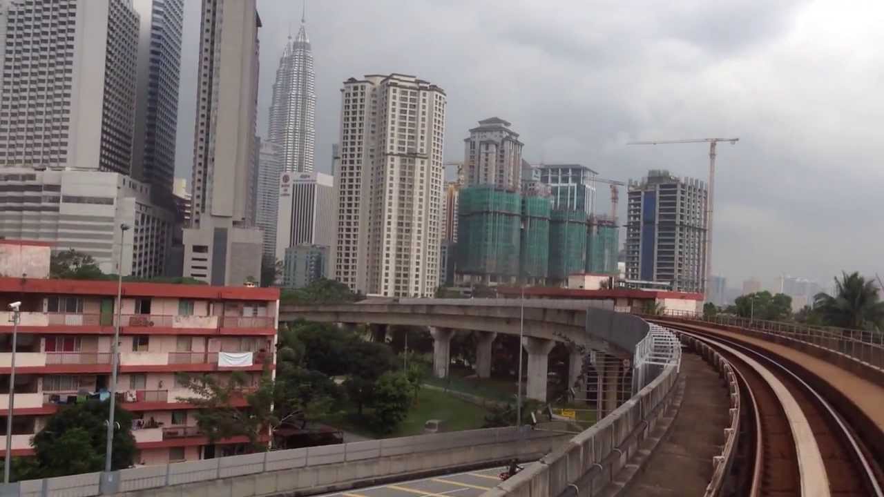 Riding Kuala Lumpur Lrt Rapid Rail Youtube