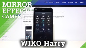 How to Enable / Disable Camera Mirror Effect in Wiko Harry - Access Camera Settings