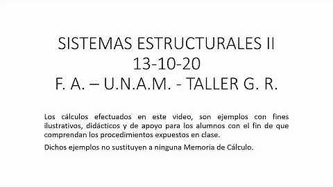 SISTEMAS ESTRUCTURALES II 13 10 20 GR