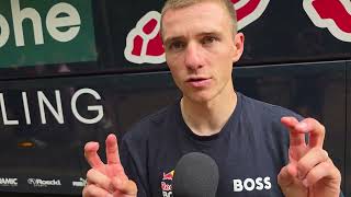 Remco Evenepoel on finishing 2nd on stage 20 at the Tour de France 2026 in Alpe d'Huez