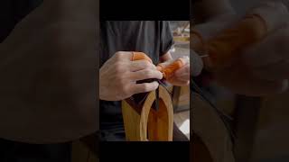 The hardest part of a handmade bag! Subscribe to watch full video #shortvideos#leathercraft#handmade