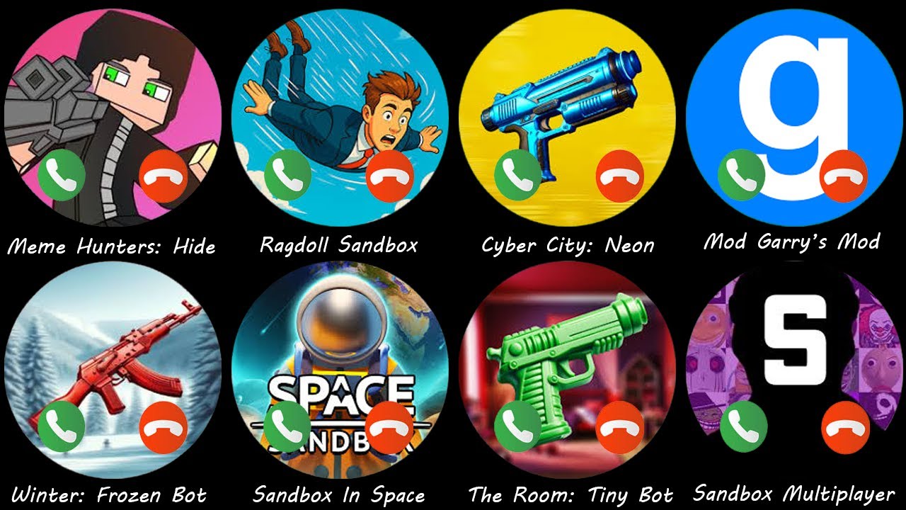 Sandbox Multiplayer,Winter: Frozen Bot,Sandbox In Space,Ragdoll Sandbox,Cyber City: Neon,Mod Garry’s