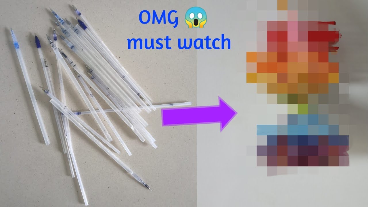 useful thing from pen refill Best out of waste YouTube