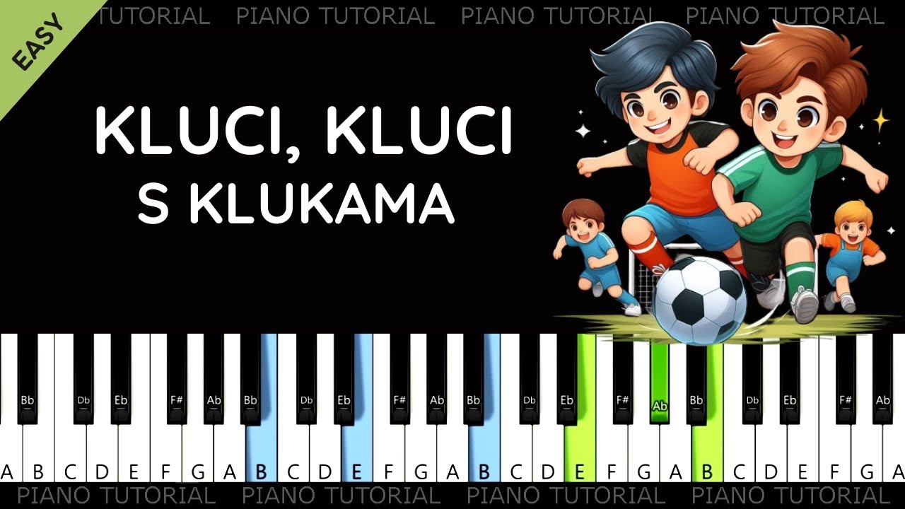 Kluci, kluci s klukama - Zdeněk Svěrák, Jaroslav Uhlíř (piano tutorial | klavír | akordy | noty)