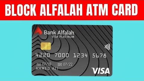 : How to Block Bank Alfalah ATM Card Instantly | Lost or Stolen Card Blocking Method