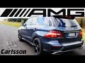 Mercedes Benz ML 63 AMG 700 HP Carlsson - Acceleration Sound Drag Race Onboard