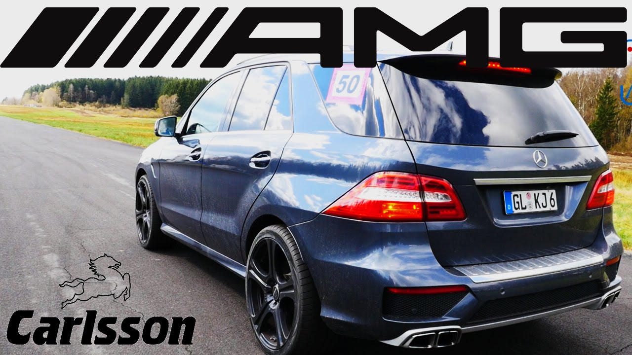 Mercedes Benz Ml 63 Amg 700 Hp Carlsson Acceleration Sound Drag Race Onboard