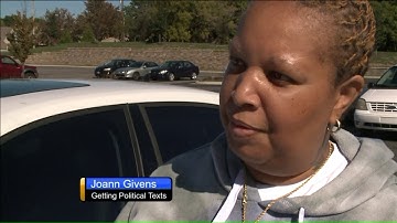 Sending texts to get voters` attention