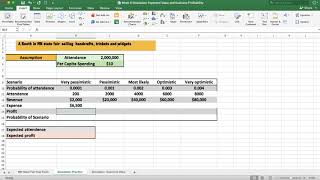 Expected value and business profitability simulation