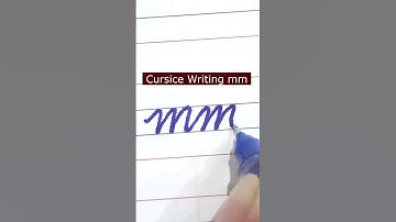 How to write small letter mm | Cursive writing a to z #cursivewriting #handwriting  #shorts