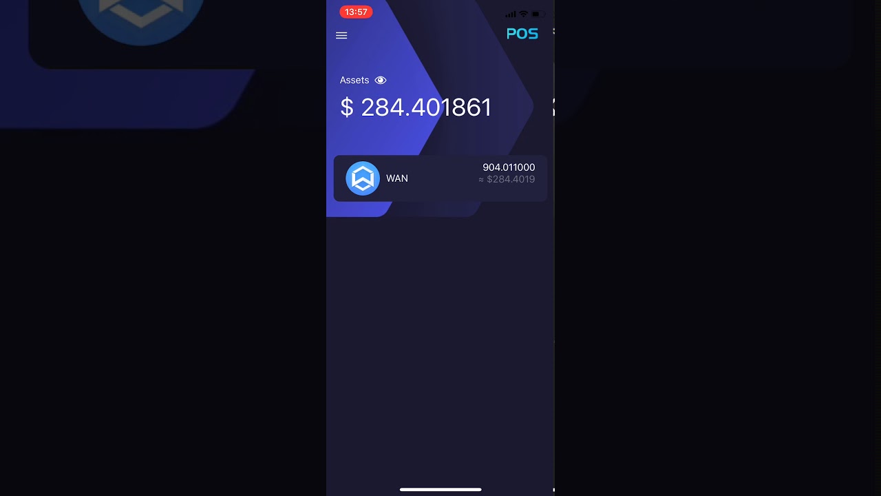 How  to stake on Wanchain with the WANchain iOS Light wallet