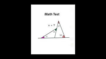 Geometry 14 : What is the value of x? #mrongmathslessons #geometry