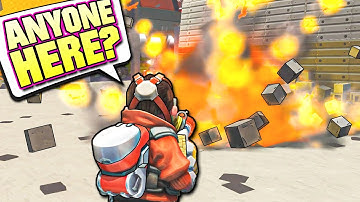 He EXPLODED The WHOLE MAP To Find Us... (Scrap Mechanic Multiplayer Monday Hide And Seek)