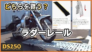 コンテナガレージ用ラダーレールあなたはどのタイプ？私は両方買いました。