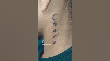 Charu name tattoos#viral #youtubeshorts #shortsvideo #anil #tattooshorts #shorts