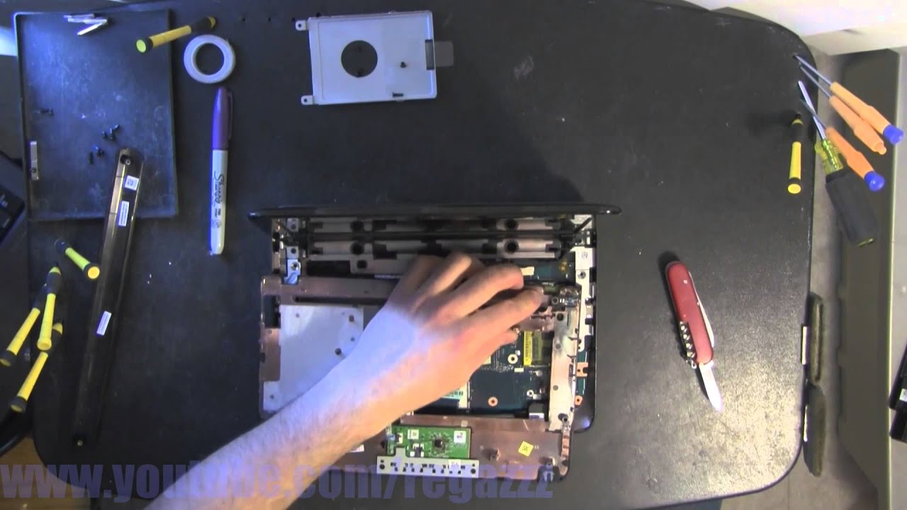 DELL MINI 1018 take apart, disassembly, how-to video (nothing left) HD