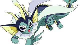 Mega Vaporeon drawing || Shower