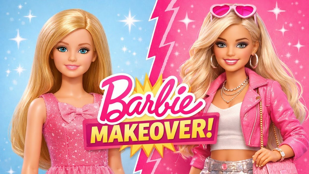 Amazing 🤩|  Barbie makeover 🩷✨#shorts #trending #barbie #longvideo @Diptiscraftdiary 