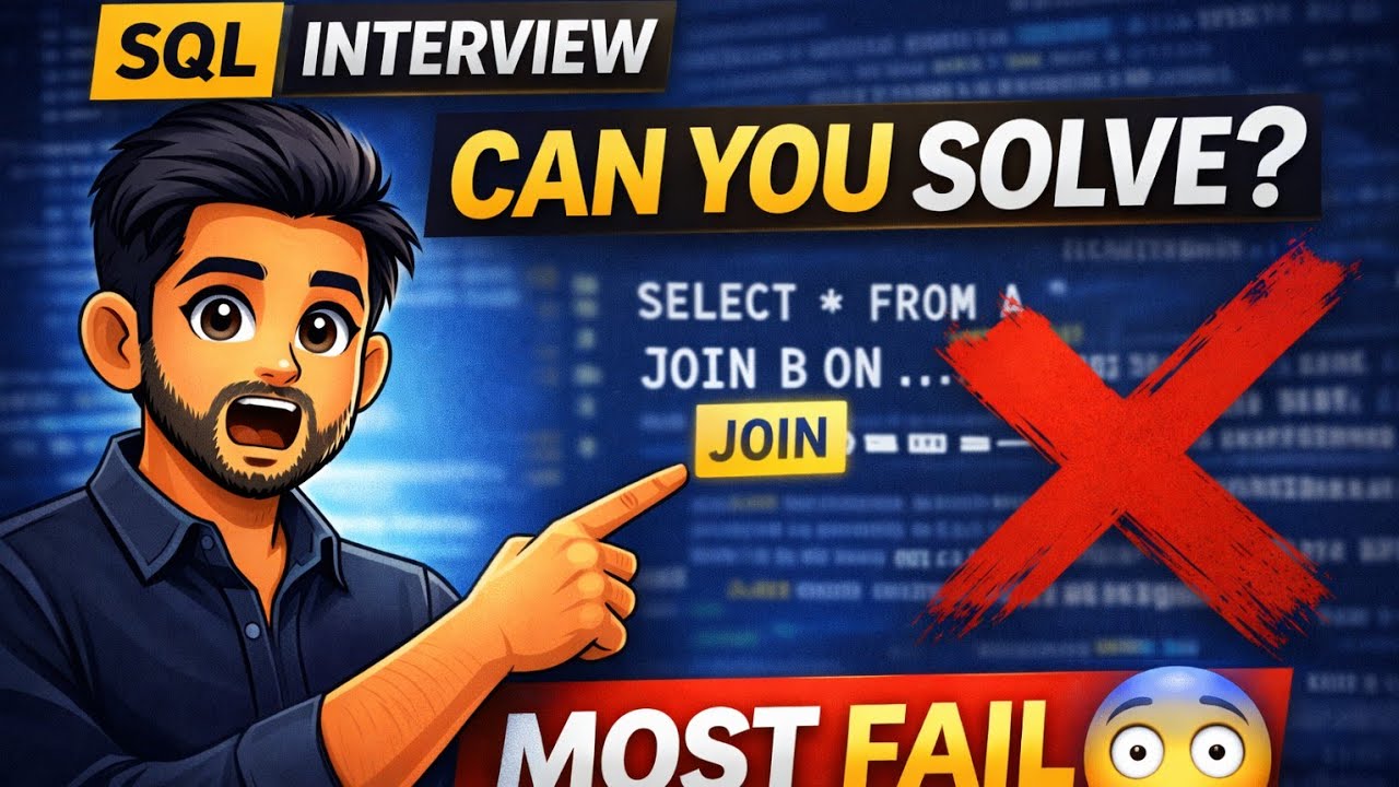 Real SQL Interview Question That Stumps 90% of Data Engineers - YouTube
