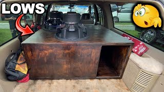 20 CUBE SUBWOOFER BOX LOW TUNED MONSTER!