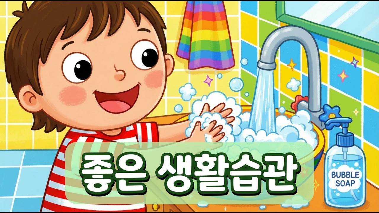 좋은 생활습관 노래 🪥 양치질 손씻기 | CherryChoco 체리초코 | 어린이 동요