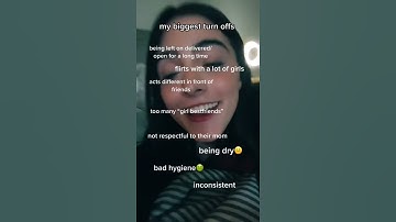 my biggest turns offs🙌 follow my insta @ansleyspinks