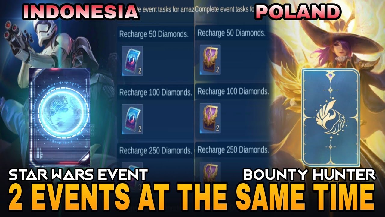 FARMING SKINS❗❗ HOW TO JOIN BOUNTY HUNTER & STAR WARS TICKET EVENT  | Mobile Legends: Bang Bang