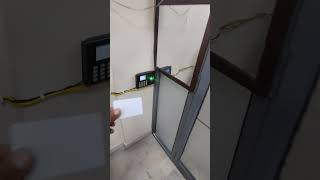 EssL k30 biometric machine and em lock installation #smartphone