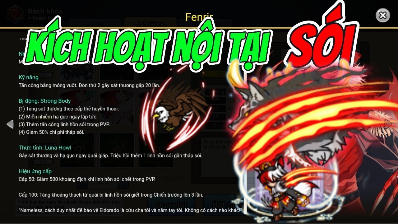 Kích Hoạt Nội Tại Sói Fenrir | Acc 50 Vs 100 Khác Gì Nhau? | Gold Tower Defence - WARV2