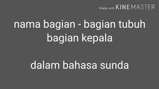 Nama anggota tubuh di kepala dalam bahasa sunda
