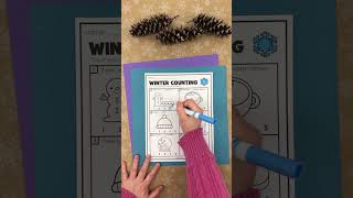 Counting to 5 Winter Coloring Pages for Kids #winter #coloring #counting #kidslearning #preschool