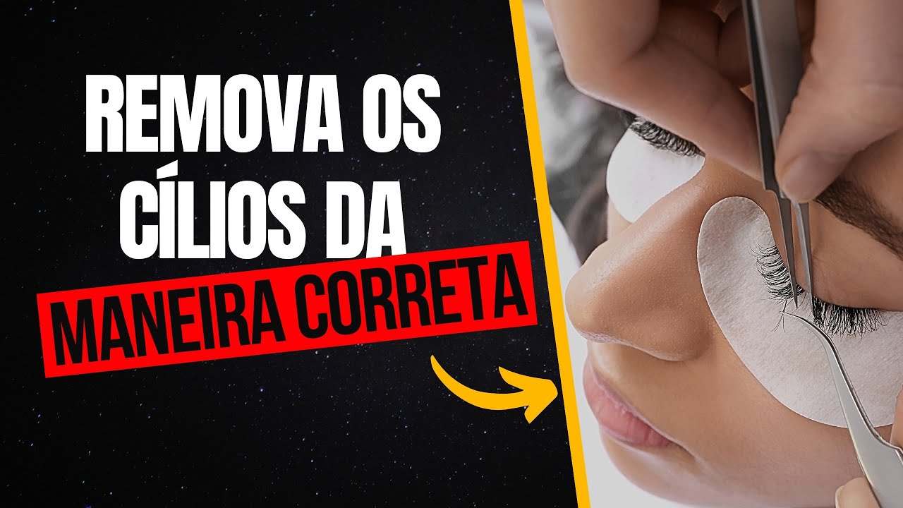 Como Remover os Cílios Fio a Fio - YouTube