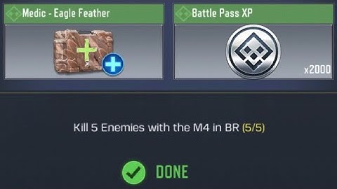 COD Mobile Kill 5 Enemies with the M4 in BR Task complete