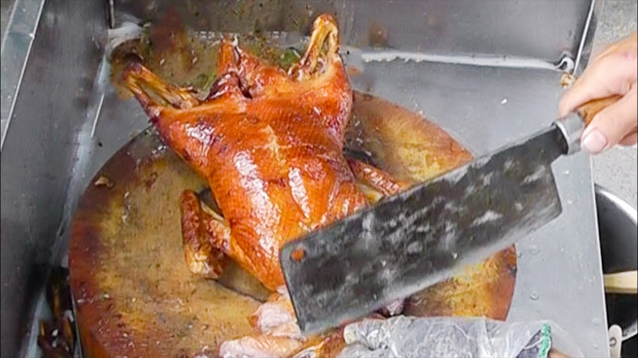 Vietnamese Street Food - GRILLED DUCK Vit Nuong Ho Chi Minh City Vietnam