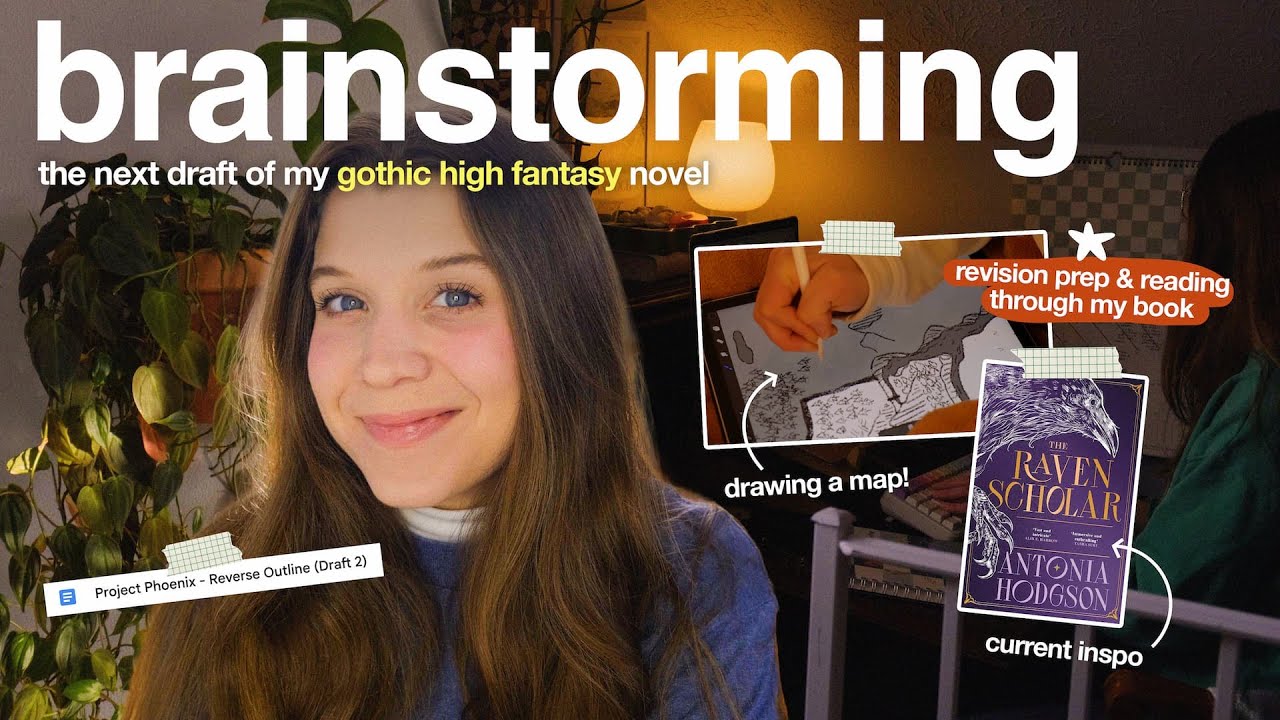 Подготовка к третьему черновику!! Мозговой штурм для моего фэнтезийного романа ✍️ *видеоблог о пи...