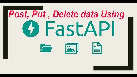 Getting, PUT, POST, and DELETE Data from Database using FastAPI part-18 #python #pythonprogramming