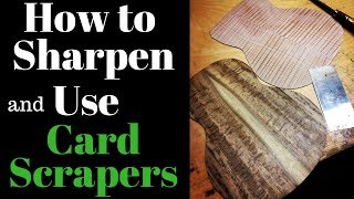 How to sharpen and use a Card Scraper Beau Hannam Guitars and Ukuleles