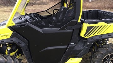 Can-Am Defender XMR Half Door Review + Seats