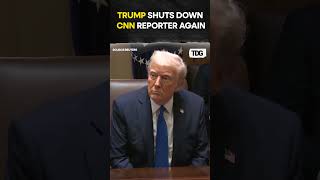 #watch | Trump Shuts Down CNN Reporter Kaitlan Collins in Heated Press Room Moment #trump #trending