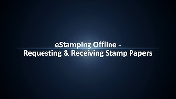 Offline eStamping with emSigner - How to get Stamp Papers