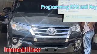 Toyota Fortuner Program new ECU and Immobilizer