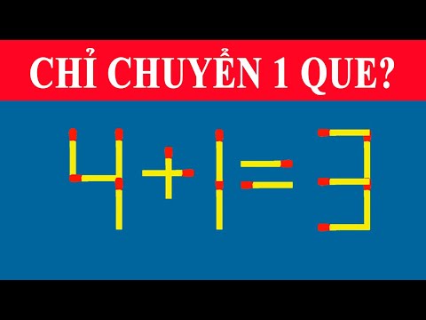 Video 5 câu đố que diêm không phải ai cũng giải đúng hết - youtube