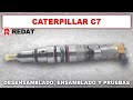Caterpillar C7 desensamblado, ensamblado y pruebas